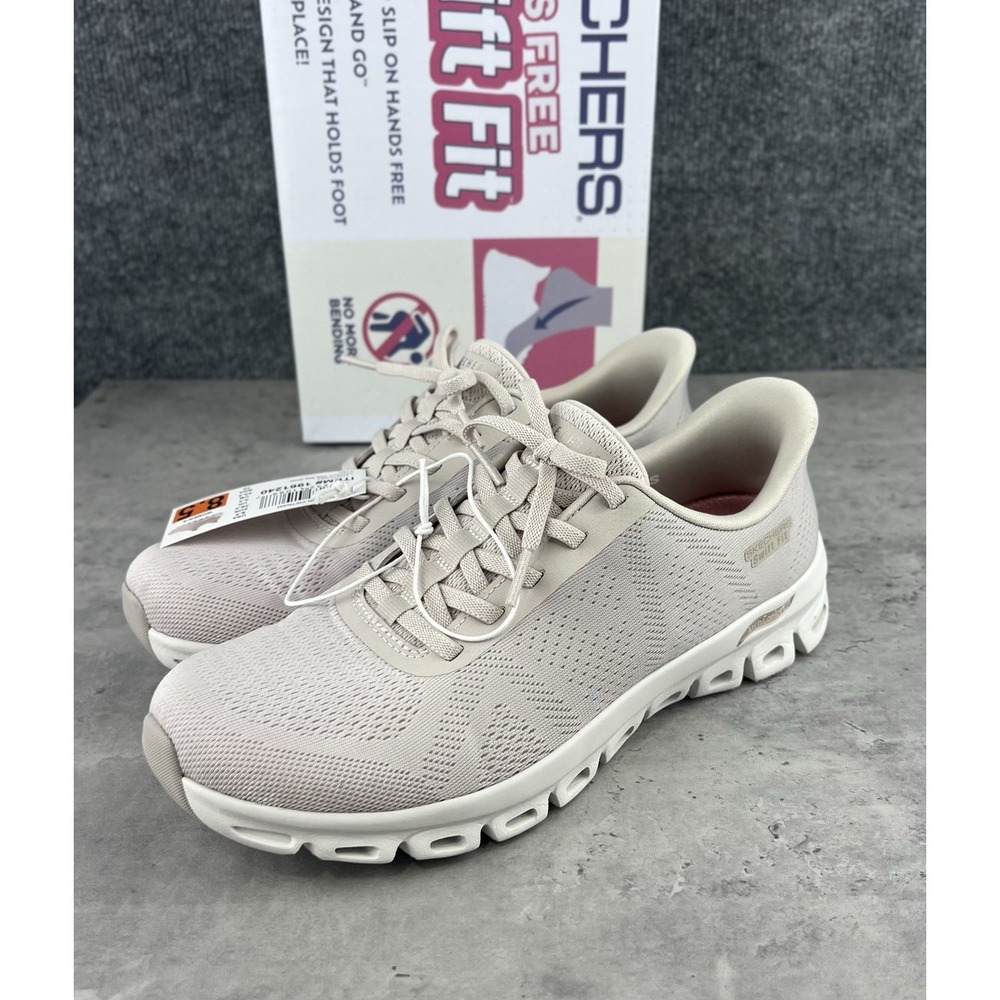 Skechers Women's Slip On Hands Free Swift Fit Shoes Size 8.5 Tan New With Box